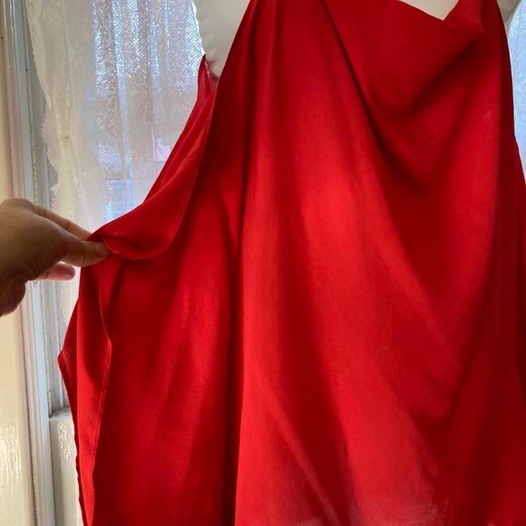 MICHAEL Kors Red Sleeveless Top with Gold Straps - Picture 2 of 4